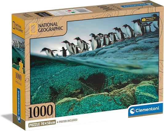 Clementoni National Geographic Penguins Jigsaw Puzzle 1000 Pieces