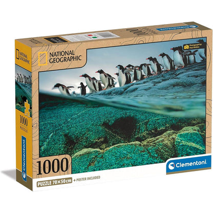 Clementoni National Geographic Penguins Jigsaw Puzzle 1000 Pieces