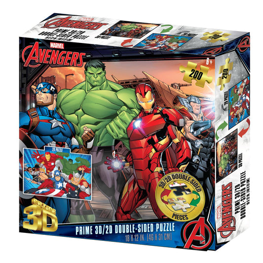 Marvel Avengers Double Sided Puzzle - 200pc