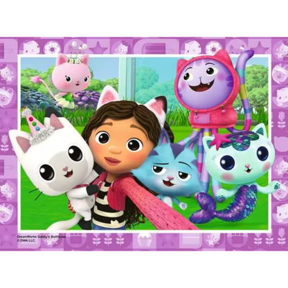 Ravensburger Gabby’s Dollhouse, 4 in a Box Jigsaw Puzzle