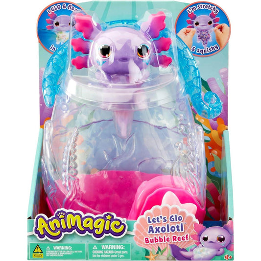 Animagic Let's Glo Axolotl Bubble Reef