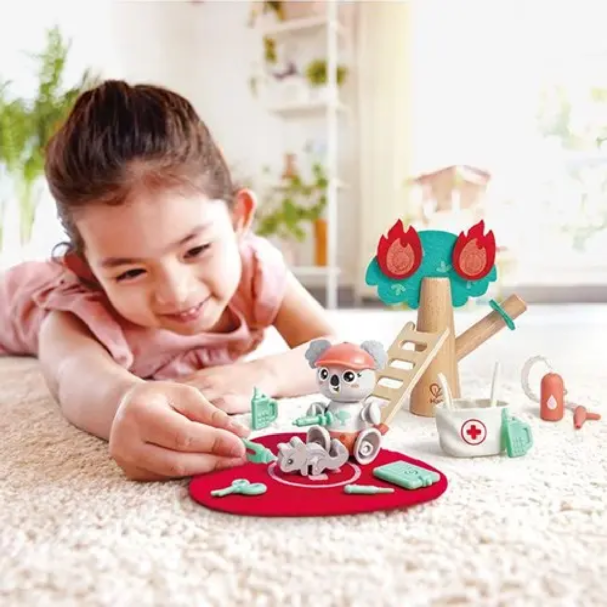 Hape Green Planet Explorers: Forest Fire Rescue Playset