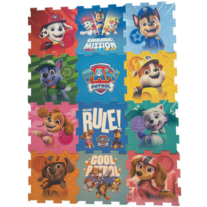 Paw Patrol Foam Play Mat Soft Tiles 12 Pieces