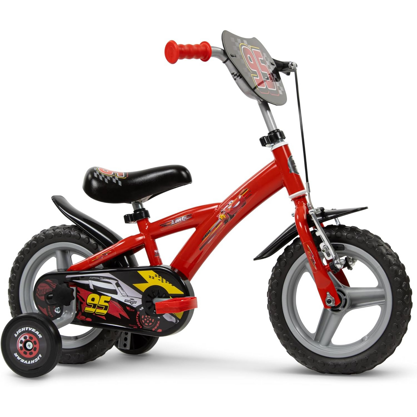 Toimsa Disney Cars 12 inch Bicycle with training wheel stabilisers