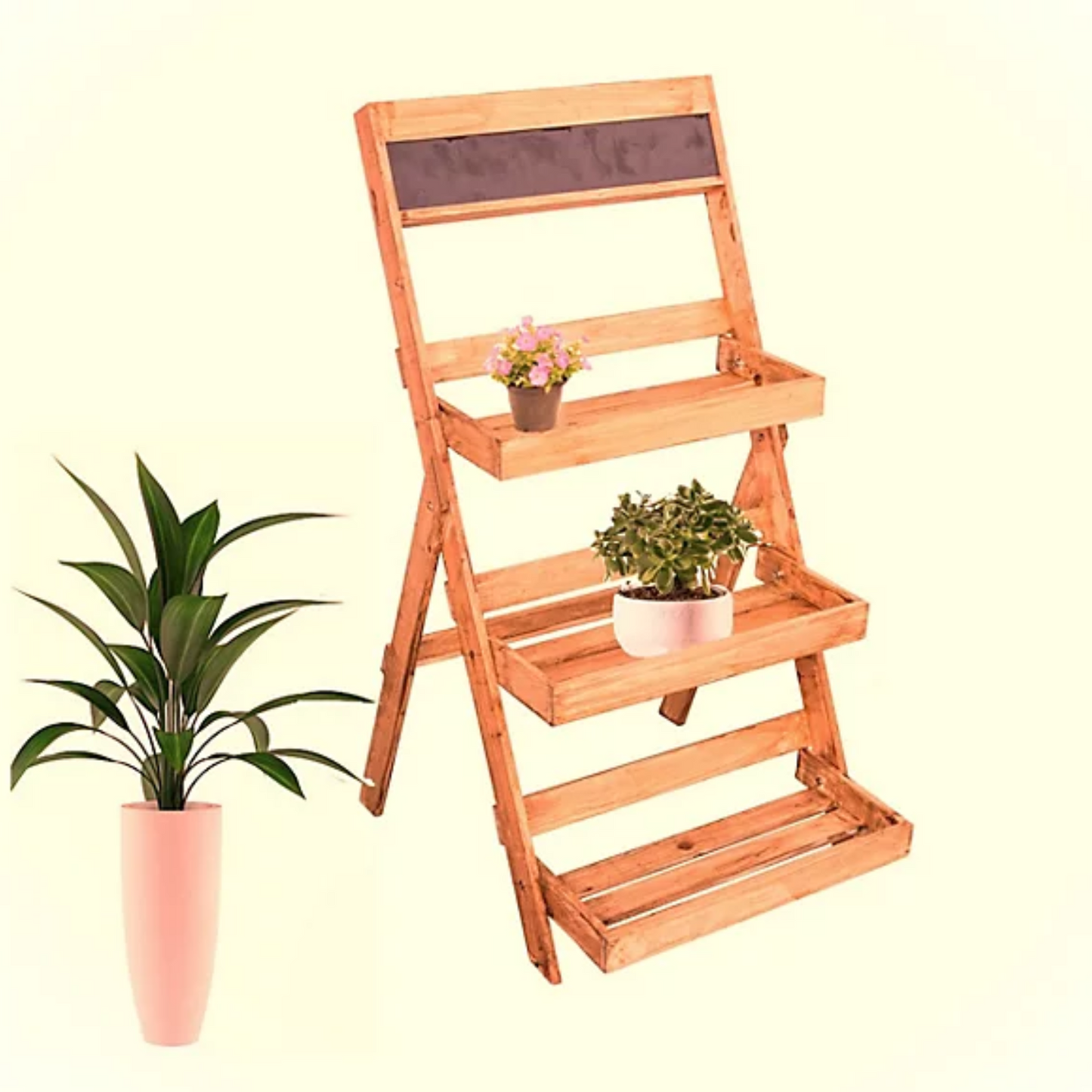 Heavy Duty Brown 3 Tier Garden Step Planter