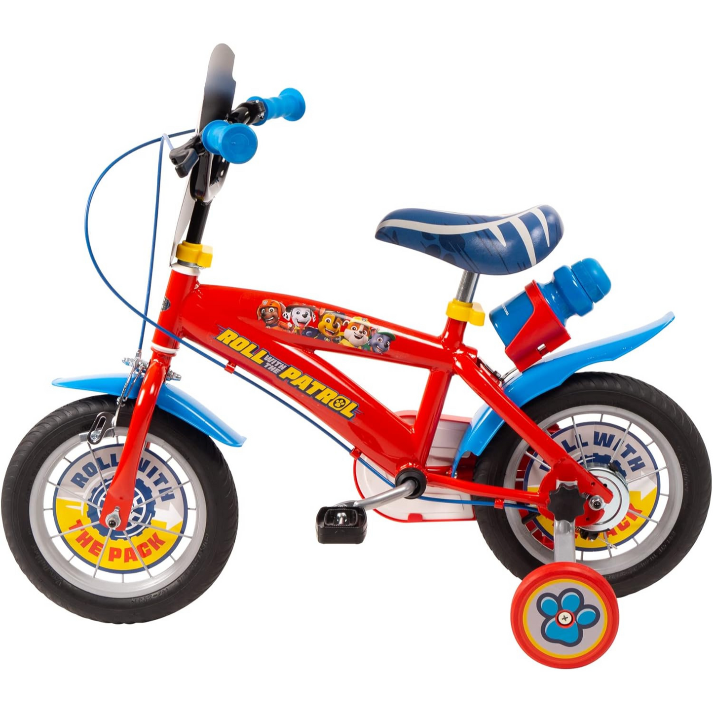 Toimsa Paw Patrol 12" Childrens Bicycle Red Fixed Rear Wheel