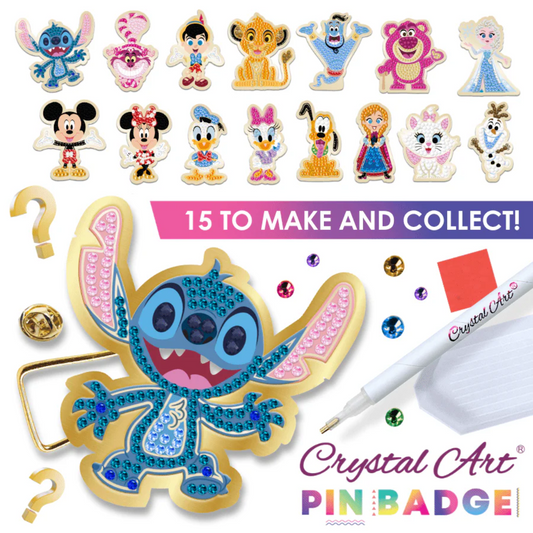 Craft Buddy Disney Crystal Art Pin Badge - Blind Bag Series 1