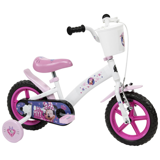 Toimsa Disney Minnie Kids Bike with Training Wheel Stabilisers and Accessories