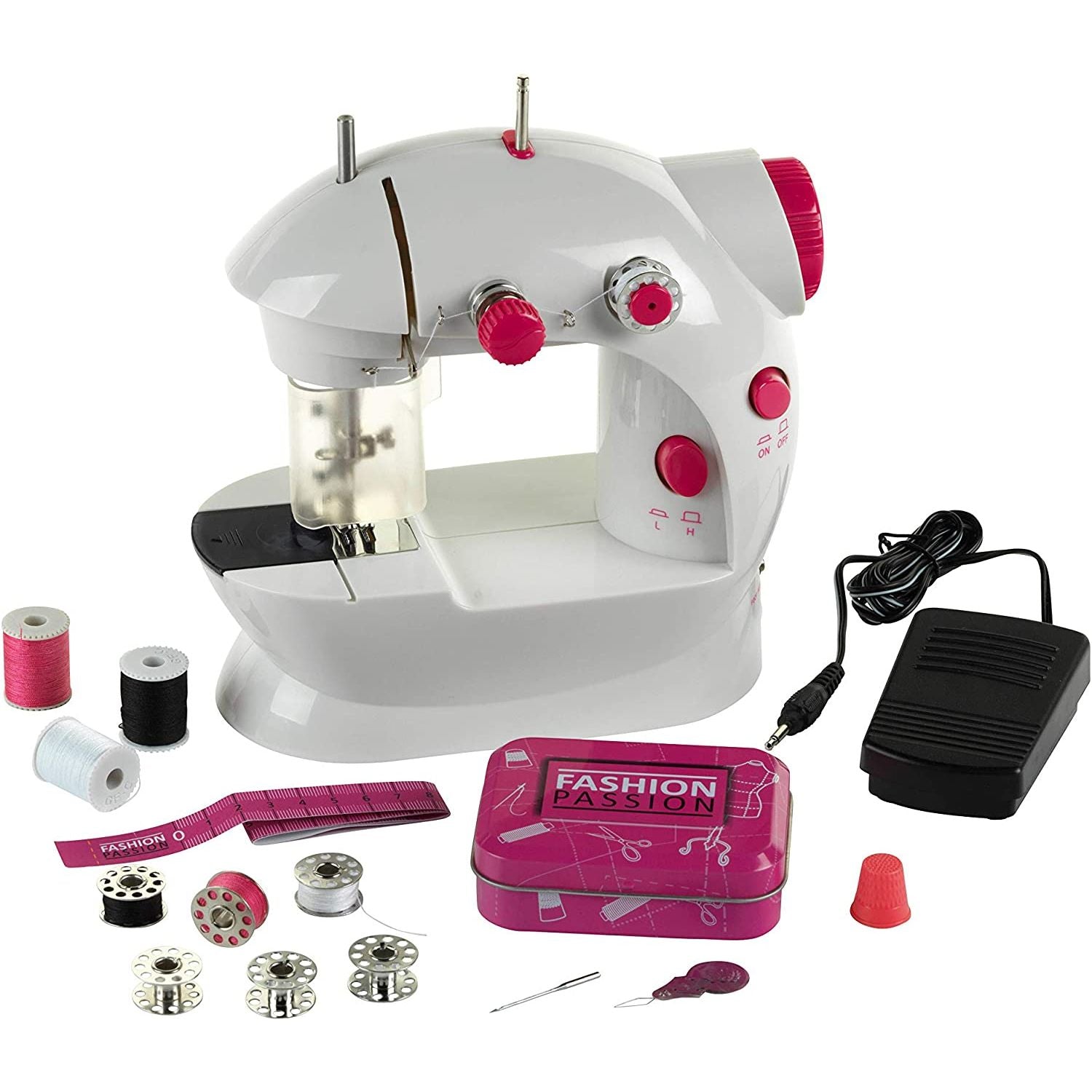 Portable Fashion Passion Kids Sewing Machine 2 Speed High Quality For Beginners Kids Gift