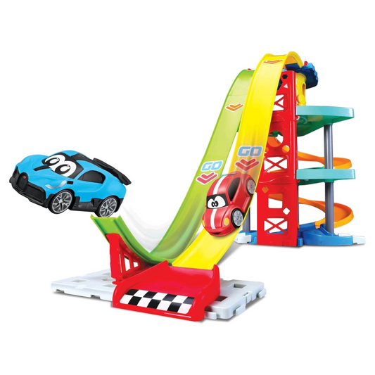 Bburago LAUNCH & RACE TOWER VW VOLKSWAGEN BEETLE & BUGATTI DIVO Preschool Playset Toy