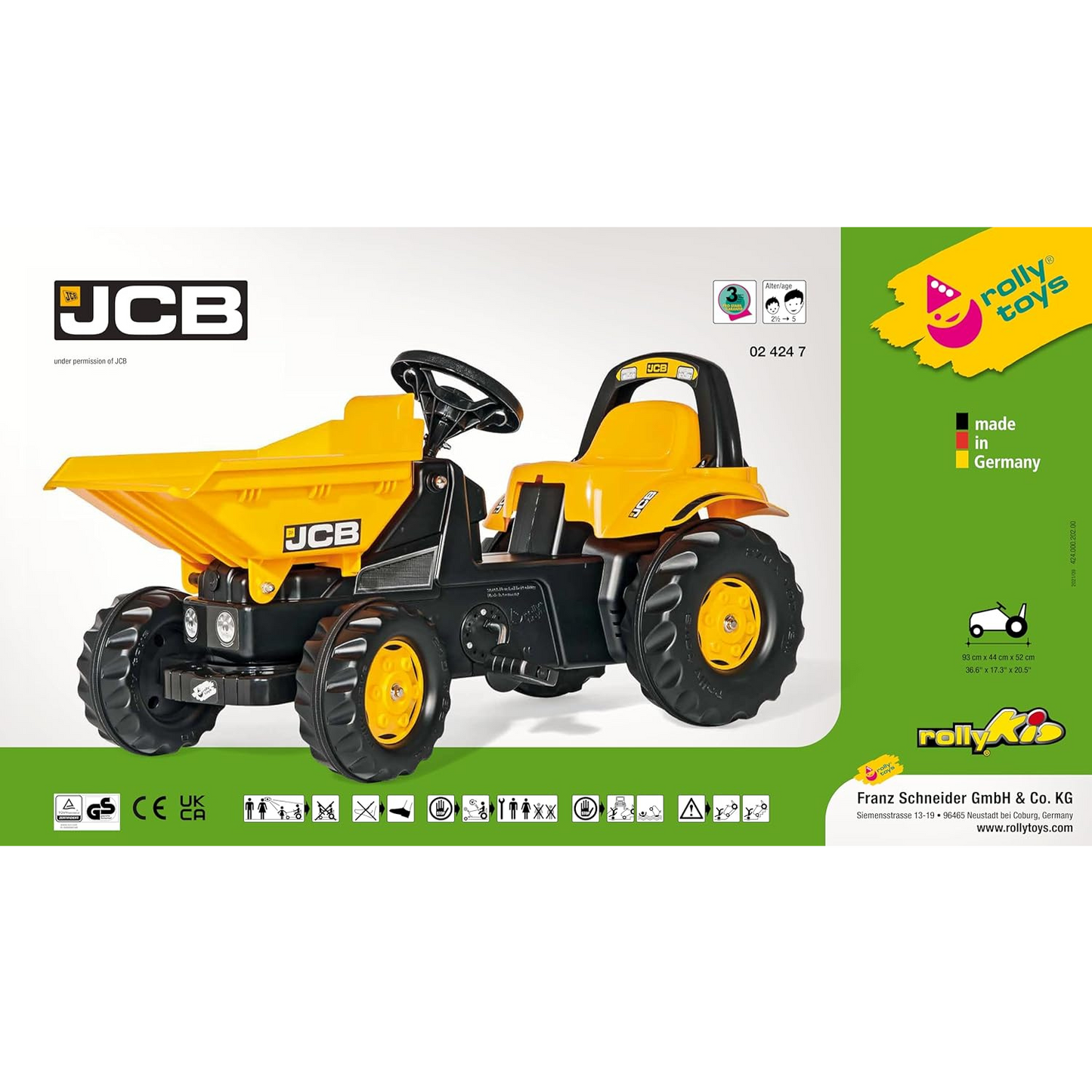 Rolly Toys JCB Dumper Truck Ride On Toy