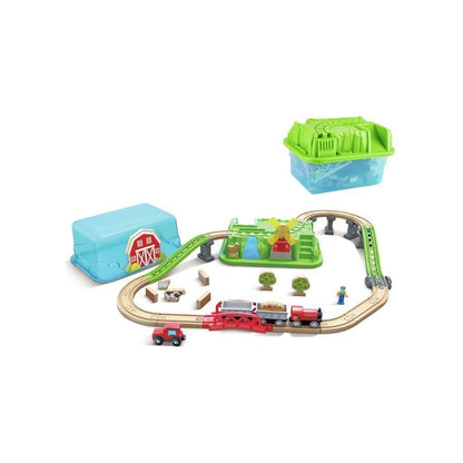 Hape Country Train Bucket 41 Piece Set