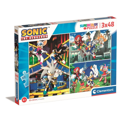 Sonic the Hedgehog Jigsaw Puzzle 3x48 Pieces