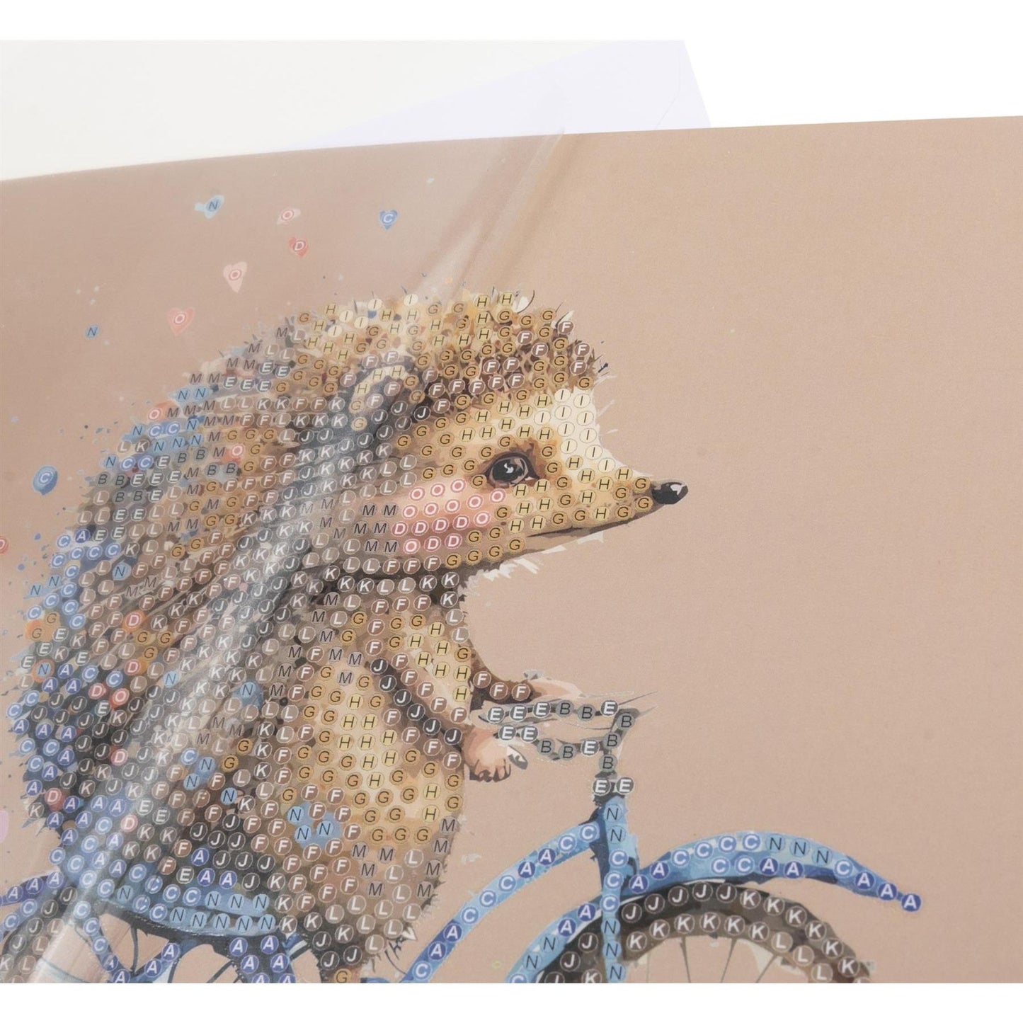 Hedgehog 18x18cm Crystal Art Card