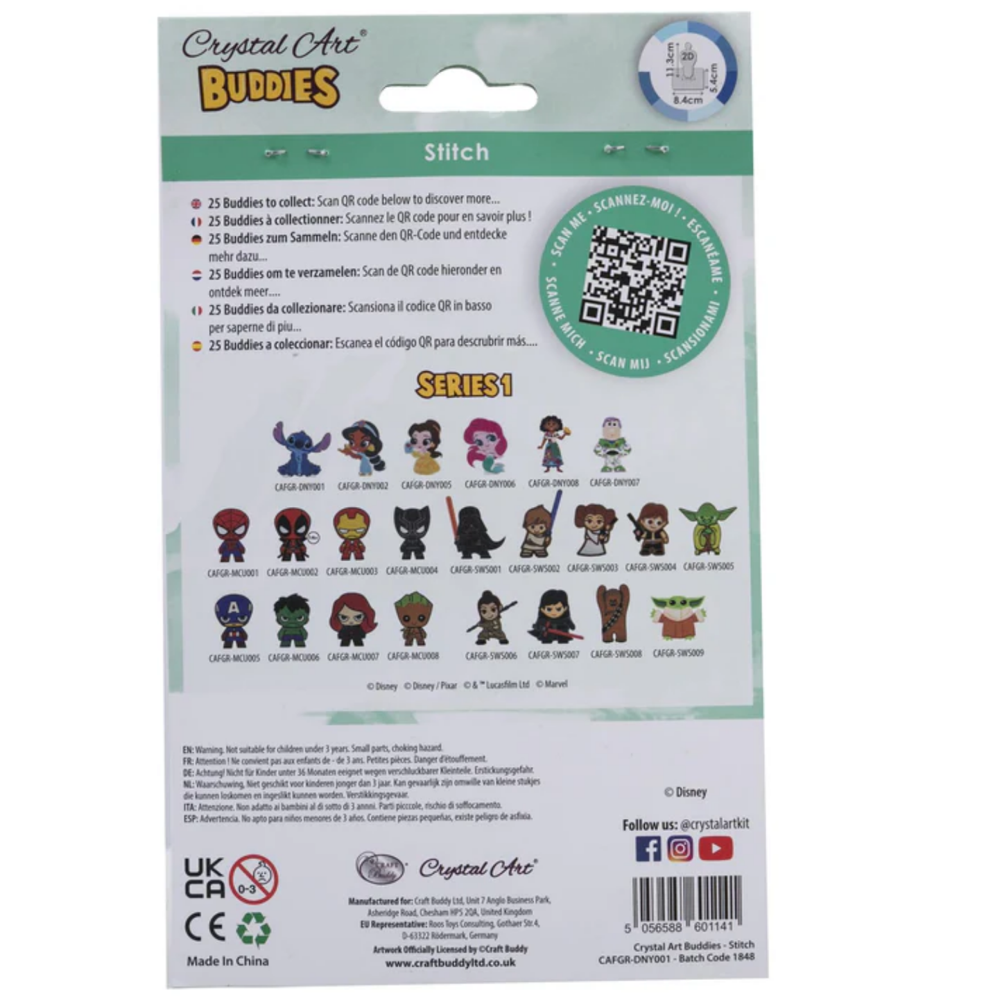Disney Stitch Crystal Art Buddies