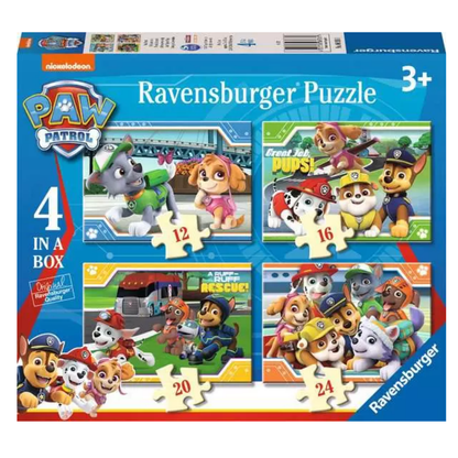 Ravensburger Paw Patrol, 4 in a Box Jigsaw Puzzle