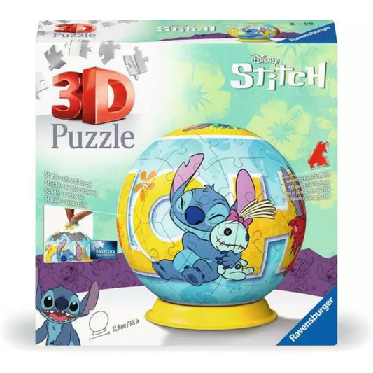Ravensburger Disney Stitch - 72 Pieces 3D Puzzle Ball