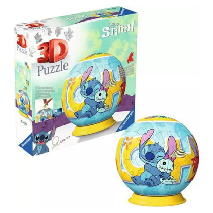 Ravensburger Disney Stitch - 72 Pieces 3D Puzzle Ball