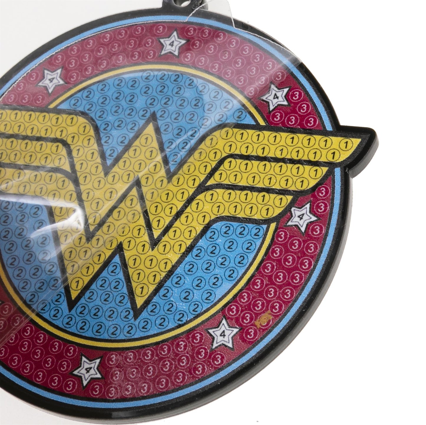 DC Wonder Woman Crystal Art Backpack Charm Kit