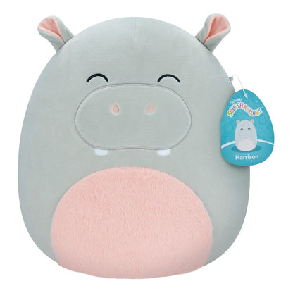 Original Squishmallows 12" Harrison the Grey Hippo Plush