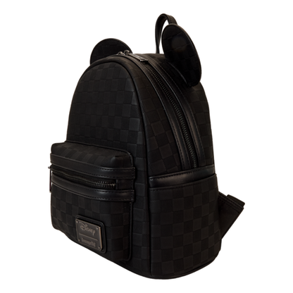 Loungefly - Disney Mickey Mouse Black Chequer Ears Mini Backpack