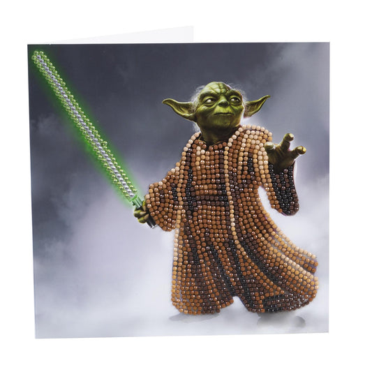 Star Wars Yoda 18x18cm Crystal Art Card