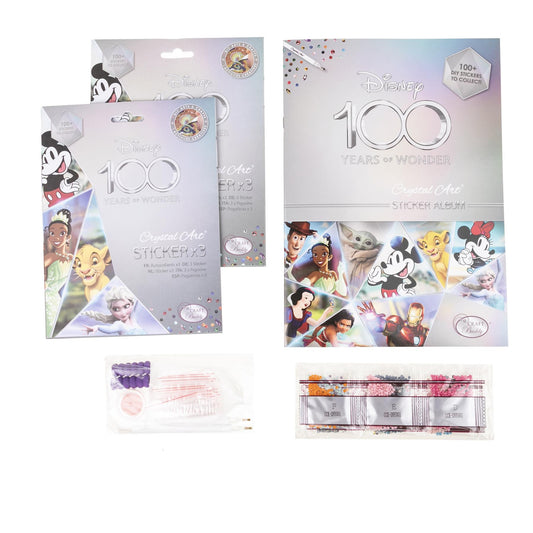 Disney 100 Crystal Art Sticker Album Starter Pack