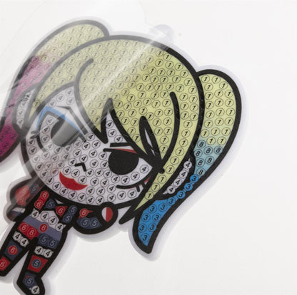 DC Harley Quinn Crystal Art Backpack Charm Kit