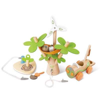 Hape Tree Planting E-car Educational Playset