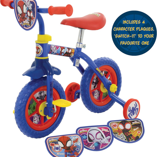 Marvel And His Amazing Friends Swtich It Multi Character 2in1 10" Training Bike Multi-coloured