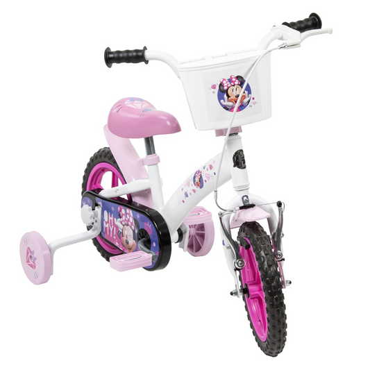 Toimsa Disney Minnie Kids Bike with Training Wheel Stabilisers and Accessories