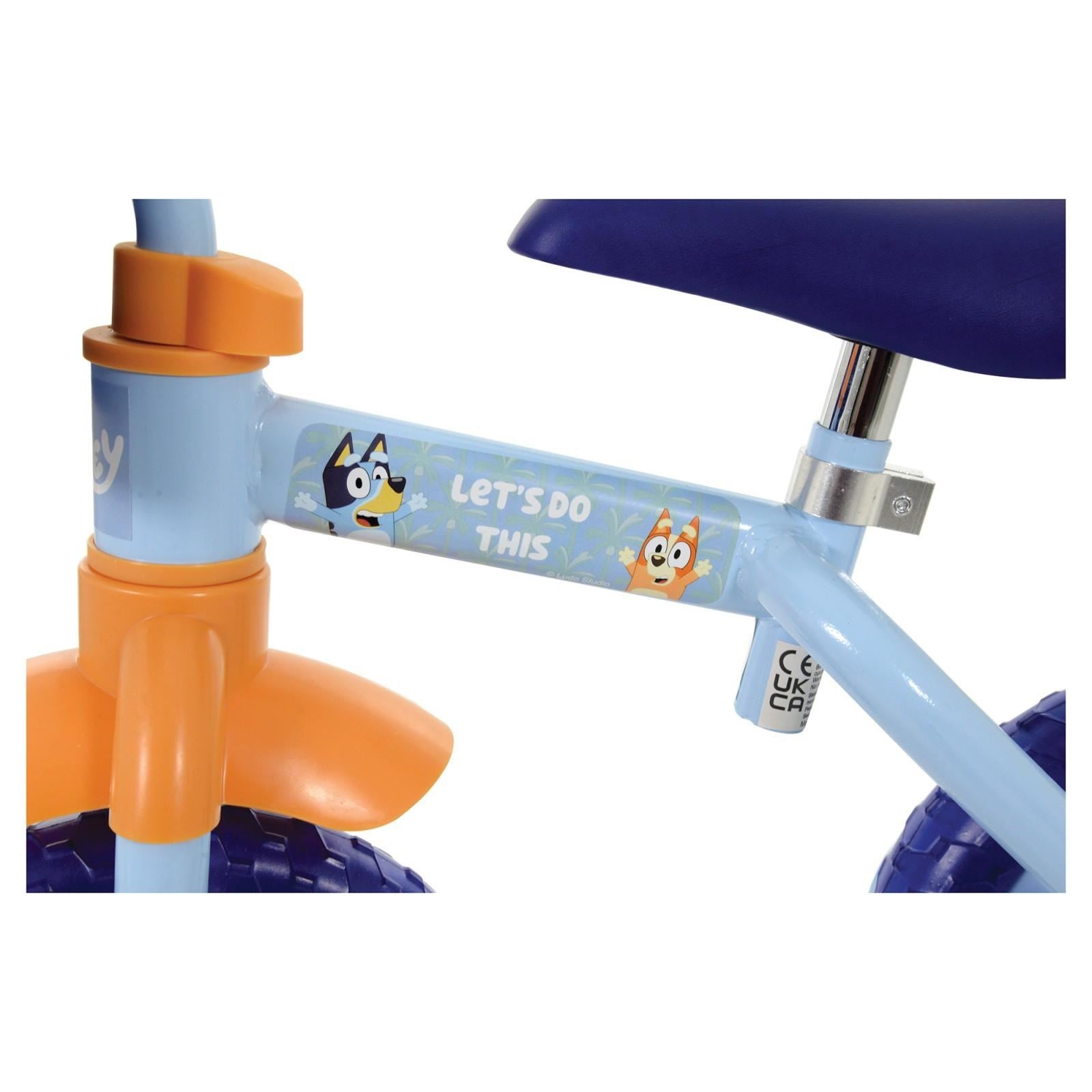 Bluey 2-in-1 10" Balance Bike and Training Bike