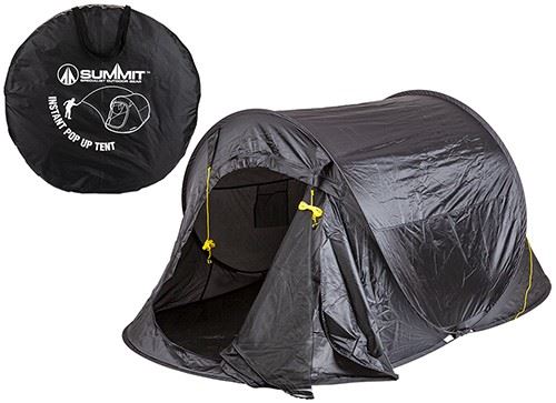 Summit 2-Person Pop Up Tent 220 x 120 x 95cm Black