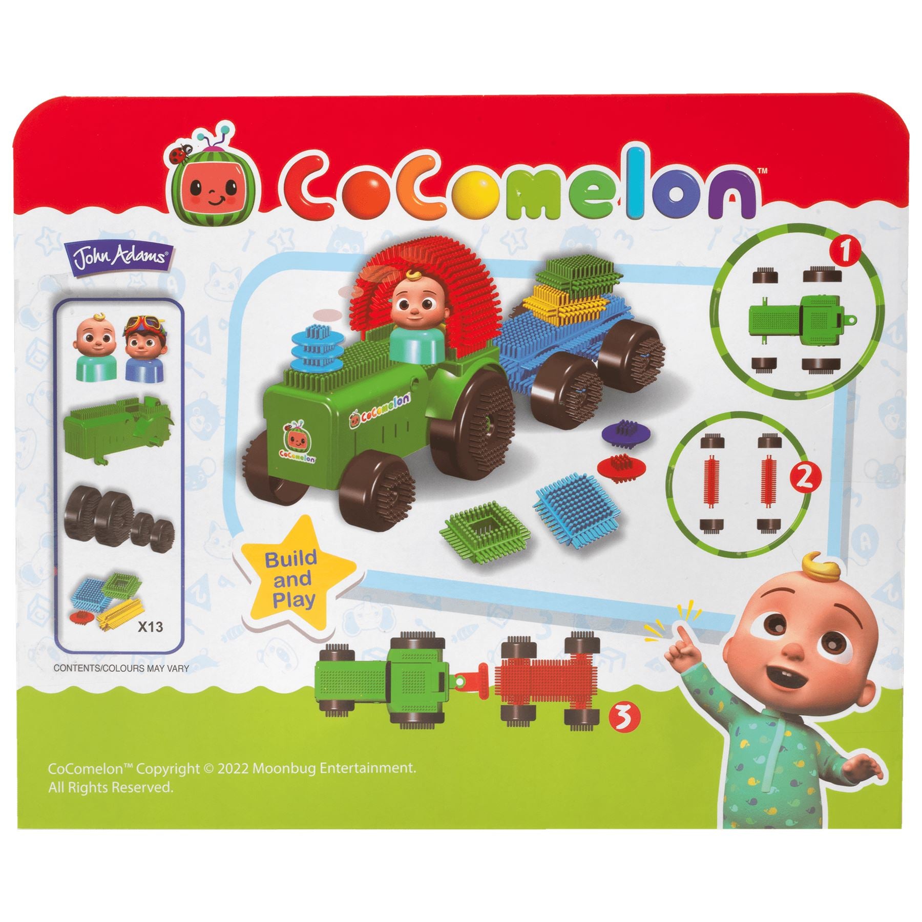 Cocomelon Fun Bricks Tractor