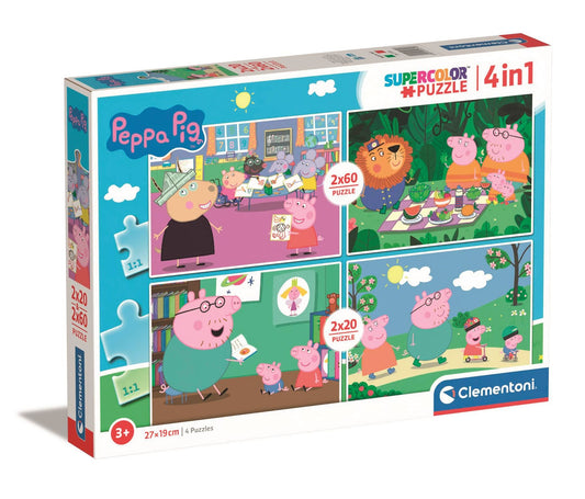 Peppa Pig Jigsaw Puzzles 2x20 + 2x60