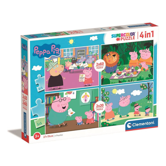 Peppa Pig Jigsaw Puzzles 2x20 + 2x60