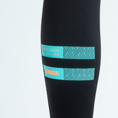 Jobe Sofia 3/2mm Chestzip Wetsuit Women Vintage Teal