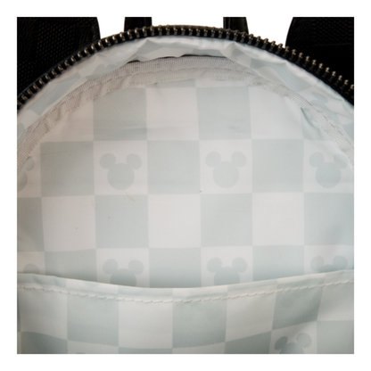 Loungefly - Disney Mickey Mouse Black Chequer Ears Mini Backpack