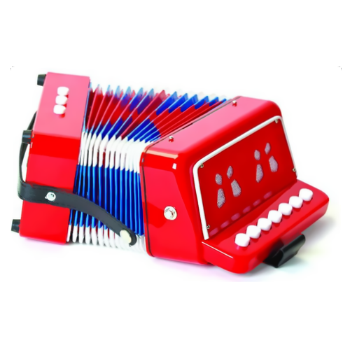 Red Toy Accordion