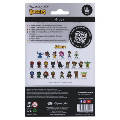 The Mandalorian Grogu Crystal Art Buddies