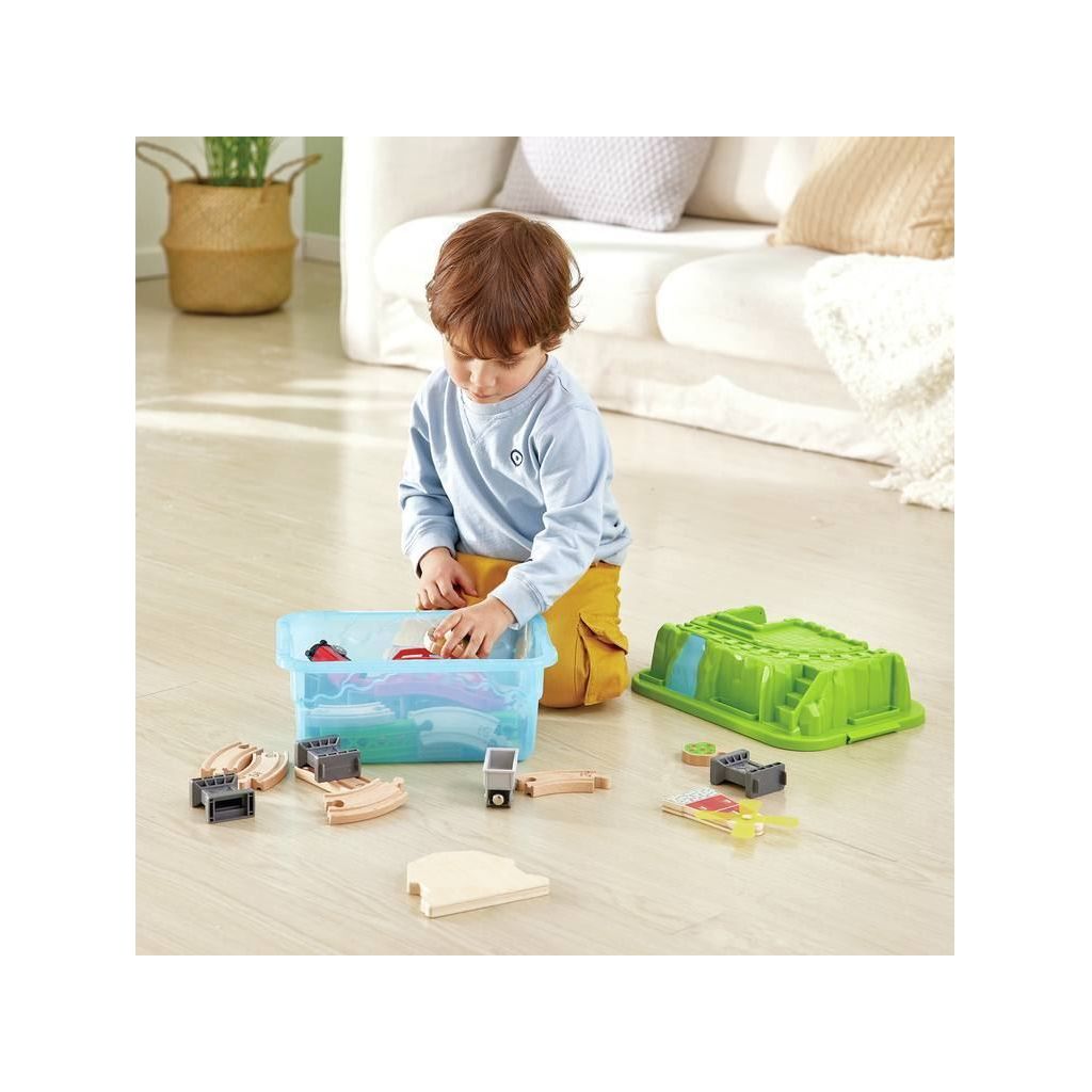 Hape Country Train Bucket 41 Piece Set