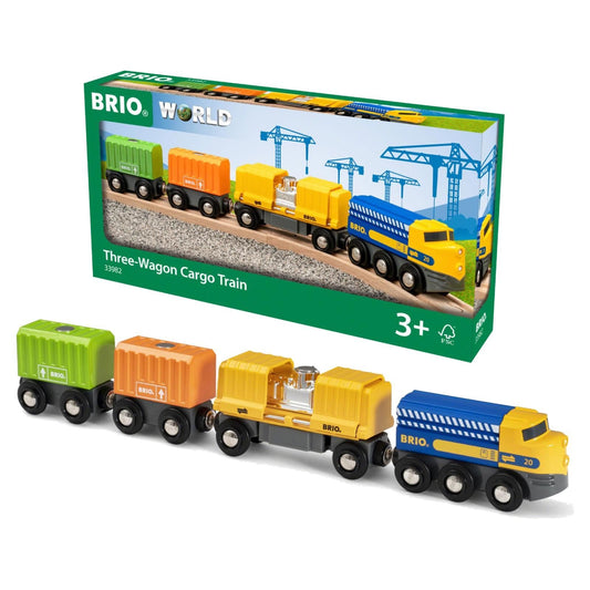 Brio Three Wagon Cargo Train