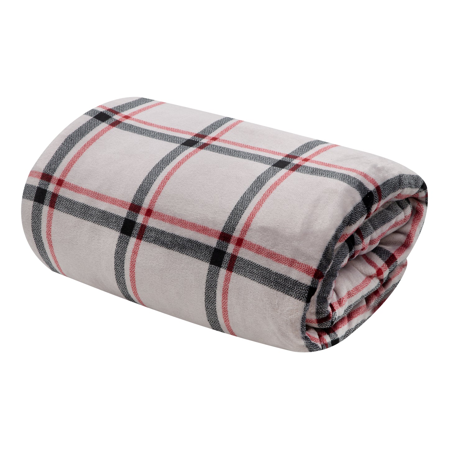 Plaid Luxury Soft Touch Heated Double Blanket /Throw