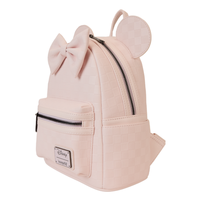 Loungefly - Disney Mickey Mouse Pink Chequer Ears Mini Backpack