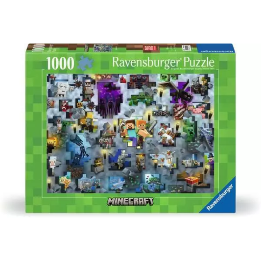 Ravensburger  Challenge Minecraft Mobs - 1000 Pieces Puzzle