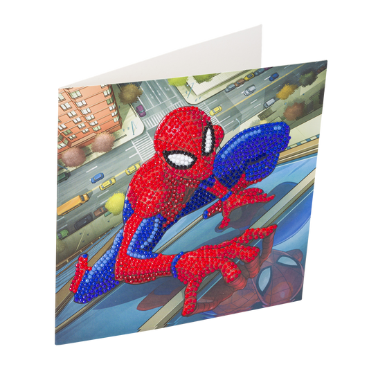 Marvel Spiderman 18x18cm Crystal Art Card