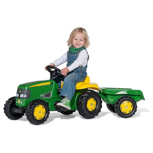 RollyKid John Deere Tractor with Trailer
