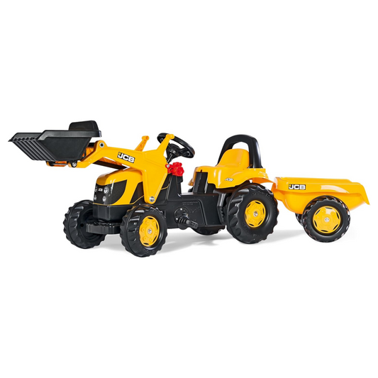 Jcb Tractor With Frontloader & Trailer