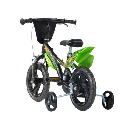 Dino Bikes Kids' Bicycle Dinosaur Green 16" With Stabliliser Brake Sports Bike