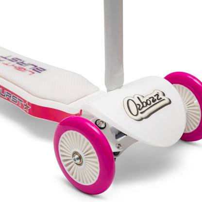 Ozbozz LIGHT BURST SCOOTER Light Up 3-Wheeled Scooter, Pink